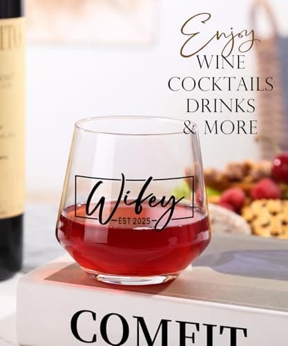 Christmas Gifts for Couples 2025,Wedding Gift, Wifey and Hubby Glasses Set,Bridal Shower Gifts for Bride and Groom, Newly-Married Anniversary for Him and Her，Mr and Mrs Gift，His and Hers Glass