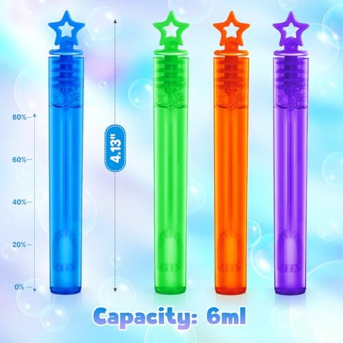 36 Pieces Mini Bubble Wands,Bubble Party Favors Assortment Toys for Kids,Themed Birthday, Halloween, Goodie Bags, Carnival Prizes, Wedding, Bubble Maker Toys for Kids,Outdoor Gifts for Girls & Boys