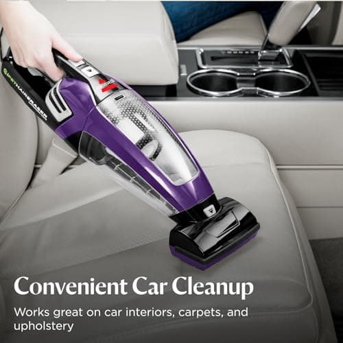 BISSELL Pet Hair Eraser Cordless Hand Vacuum, Lithium Ion, Home, Auto, and Pet Vacuum, Easy-Empty Dirt Bin, Upholstery Tool, Brush Tool, and Crevice Tool Included, 2390A