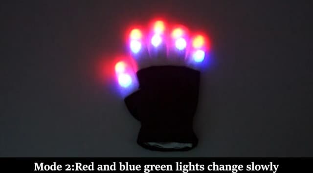 Luwint LED Light Up Rave Gloves for Adults & Teens, Flashing Party Accessories Gift Ideas​ for Halloween Christmas Dance