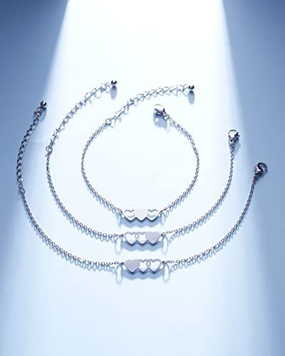 HOFOYA Sisters Best Friends Forever Matching BFF Necklace Set for 2 3 4,Mom Daughter Necklaces,Friendship Necklace,Christmas Birthday Gift for Women Teens BFF Sister.