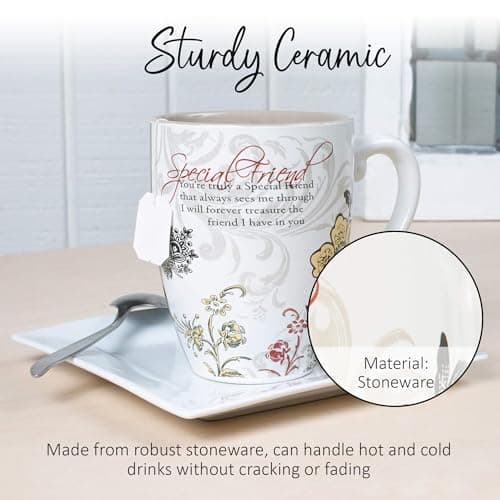 Pavilion Coffee Mugs - Mark My Words Special Friend Mug with "You're Truly A Special Friend" Text Design - Ceramic Coffee Cup for Friends, Microwave & Dishwasher Compatible - Multicolor, 20 oz