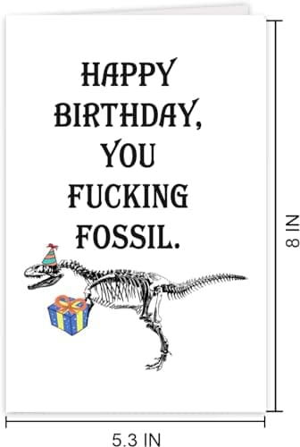 UUEFKTN Funny Birthday Card for Old Man, Old Guy Birthday Gift, Humor Happy Birthday Card for Him Men Getting Old, Ideal Birthday Card for Husband Dad Grandpa