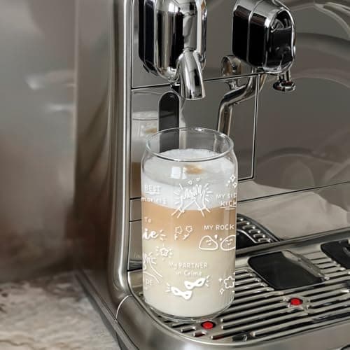 Best Friend Birthday Gifts for Women Friendship - Happy Birthday to My Bestie Glass Cups with Lids and Straws, Funny Presents for Bff Friends Coworkers Unique, Cute Iced Coffee Cup, 16 oz