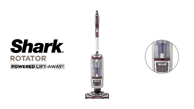 Shark NV752 Rotator Powered Lift-Away TruePet Upright Vacuum with HEPA Filter, Large Dust Cup Capacity, LED Headlights, Upholstery Tool, Perfect Pet Power Brush & Crevice Tool, Bordeaux