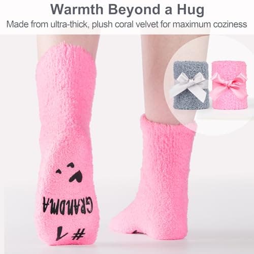 Breezy Valley Grandparent Gifts, Christmas Gifts for Grandma Grandpa from Grandkids - Best Ever Grandparents Gift Ideas, Grandma Grandpa Mugs Socks Set