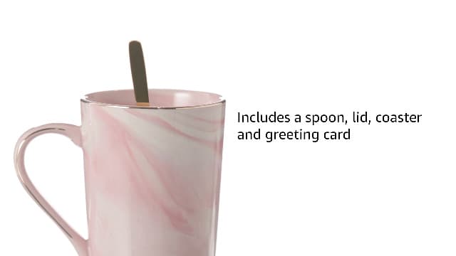 Jumway Not A Day Over Fabulous Mug Gifts Set- Birthday Gifts for Women - Funny Birthday Gift Ideas for Her,Friends, Coworkers, Her, Wife, Mom, Daughter, Sister, Aunt Ceramic Marble Mug 14 Oz