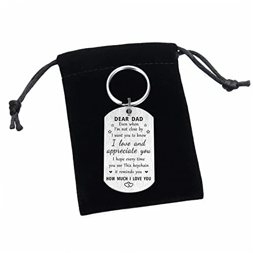 Resdink Dad Gifts from Daughter Son- Remember I Love You Dad Birthday Christmas Fathers Day Keychain