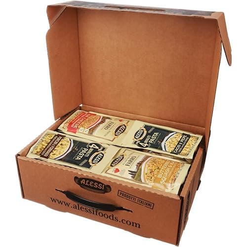 Alessi Taste of Italy Holiday Variety Gift Box, Sampler of Culturally Inspired Soups, Risottos, Farros and Premium Bread Sticks