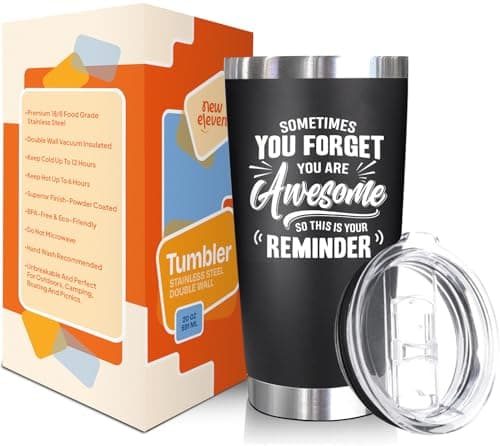 NewEleven Gifts For Him, Men - Gift For Men, Women, Dad, Husband, Friend - Thank You Gifts, Appreciation Gift, Graduation Presents For Men, Nurse, Teacher, Boss, Coworker - 20 Oz Tumbler