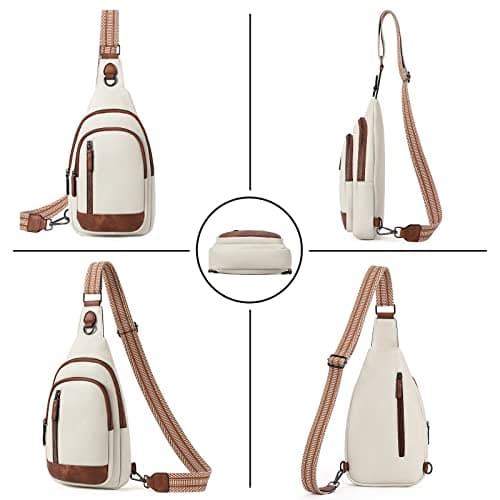 CLUCI Crossbody Bags for Women Men,Leather Sling Bag Cross Body Backpack for Woman Gifts for Women Birthday Unique