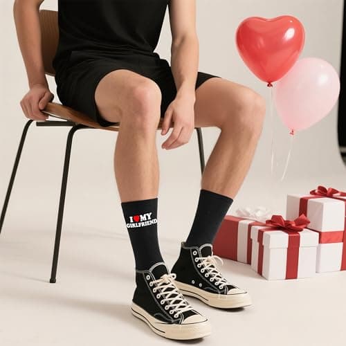 Moyel Husband Boyfriend Gift Ideas Funny Cool Socks for Men, Romantic Gifts for Anniversary, Valentine's Day, Birthday