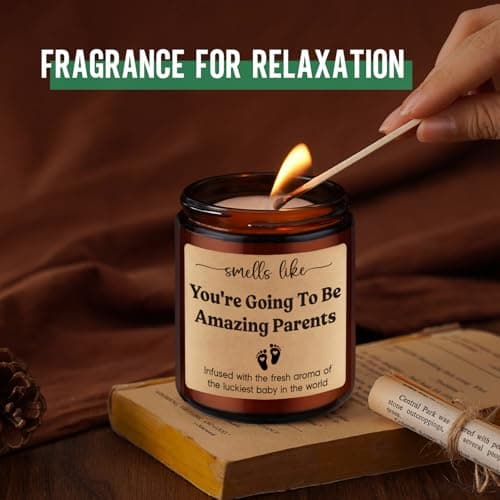 GSPY Candles, New Parents Gifts for Couples, Mom to be, New Dad - Christmas, Pregnancy, Congratulations 1st Baby, Gender Reveal Gifts for Parents to be, First Time Dad, Expecting Mom, Pregnant Mommy