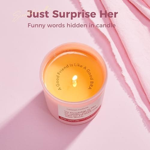 Birthday Gifts for Women Best Friends, Funny Birthday Gift for Sister Friendship, Cool Bestie Gift Ideas for Women Females Bestie, Lemom Lavender Scented Candles 7.7oz