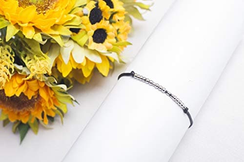 morniface Morse Code Bracelets for Women, Inspirational Gifts Jewelry Girls Birthday Graduation Gifts for Her Best Friends