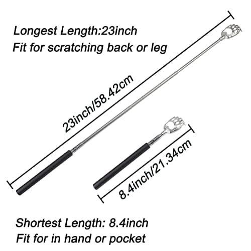 WOVTE Bear Claw Extendable Back Scratcher for Men Women, Stocking Stuffers for Adults Men, Mothers Day Fathers Day Birthday Christmas Gifts for Men Women Mom Dad Husband