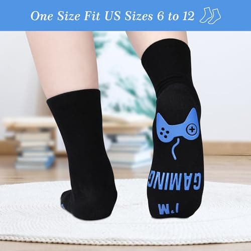 Nucinzua Birthday Gifts For Men,Do Not Disturb Im Gaming Socks for Men,Gamer,Teen Boys Gifts,Christmas Stocking Stuffers