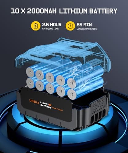 Car Vacuum Portable Cordless,35000PA High Power Suction & Blower, Handheld Vacuum Cleaner for Car, Home, Desktop, Keyboard(Fog Black)