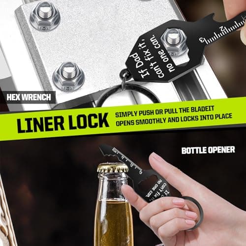 Fathers Day Dad Gifts from Daughter and Son - Multitools Mens Women Gift Ideas Hand Tools DIY Camping Accessories for Birthday Valentines Easter Christmas Stocking Stuffers for Adult Teen Boys