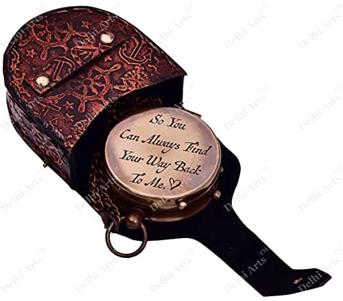 So You Can Always Find Your Way Back to Me/Personalized Compass/Anniversary giftfor him/her. Luxury Gift