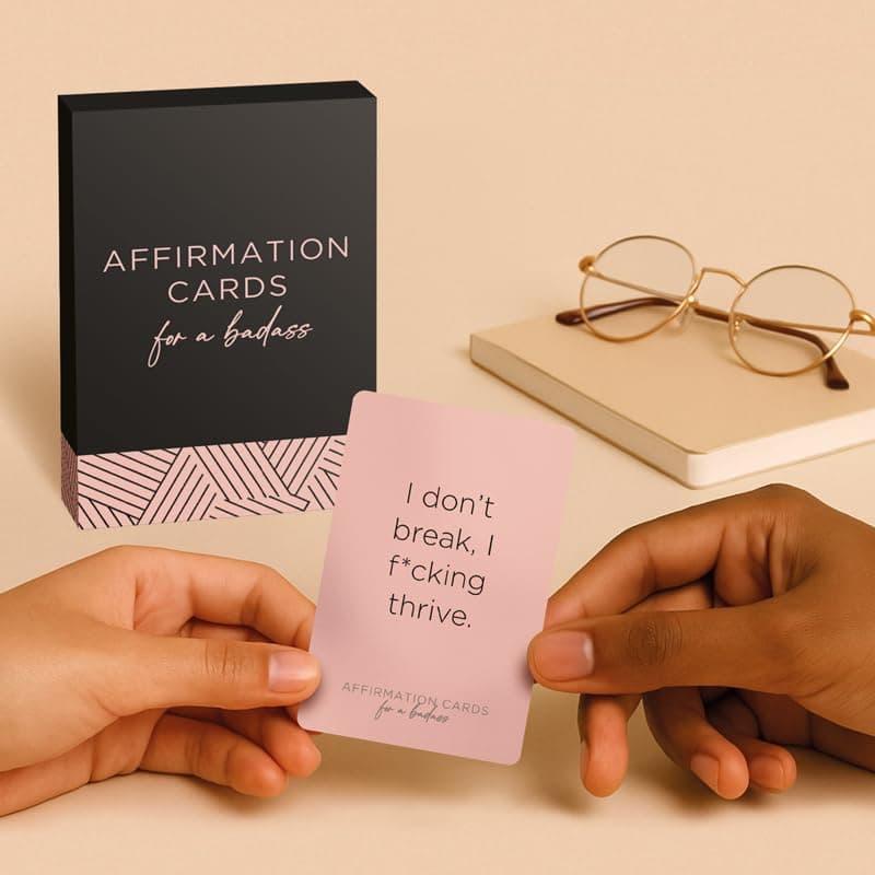 52 Affirmation Cards for a Badass - Daily Motivational Birthday Gifts for Women, Best Friend, Self Care, Her, Sister, Daughter, Mom and More