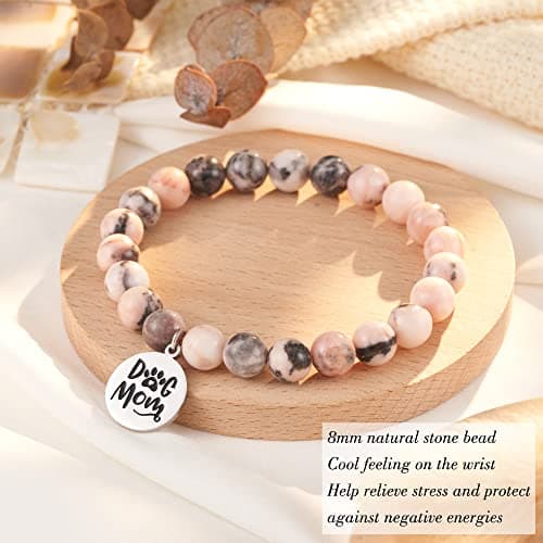 Tarsus Dog Mom Gifts for Women, Dog Mom Christmas Mothers Day Gifts, Best Dogs Lover Charm Bracelet Gift for Women