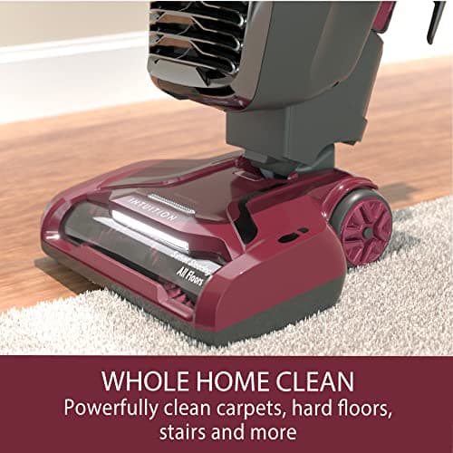 Kenmore BU3040 Intuition Bagged Upright Vacuum Lightweight Cleaner 2-Motor Power Suction with HEPA Filter, 3-in-1 Combination Tool, Handi-Mate for Carpet, Floor, Pet Hair, Red w/No Lift-up
