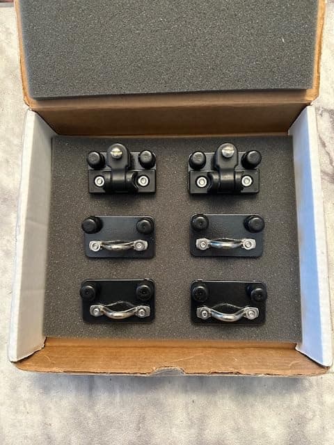 Outdoorsmens Depot Outdoorsmen's Depot Tracker Boats Guide V-14 Versatrack Bimini Top Brackets Custom 2-Hinge Accessories USA