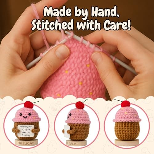 Happy Birthday Gift for Women - Tiny Cupcake With 30 Sweet Birthday Cards | Funny Gift Idea for Women for 16th, 21 Year Old, 30th Birthdays | Cute Bday Party Decor for Friends, Teens, Daughter, Sister