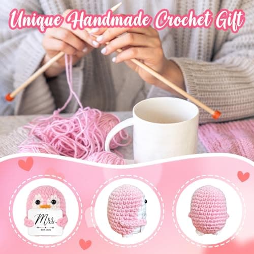 QUPT Wedding Gifts, Mr and Mrs Gift Penguin 2025, Bridal Shower Gifts, Wedding Present for Couples 2025, Just Married Gift for Newlywed Couple, Bride, Penguin Doll Mr and Mrs Present