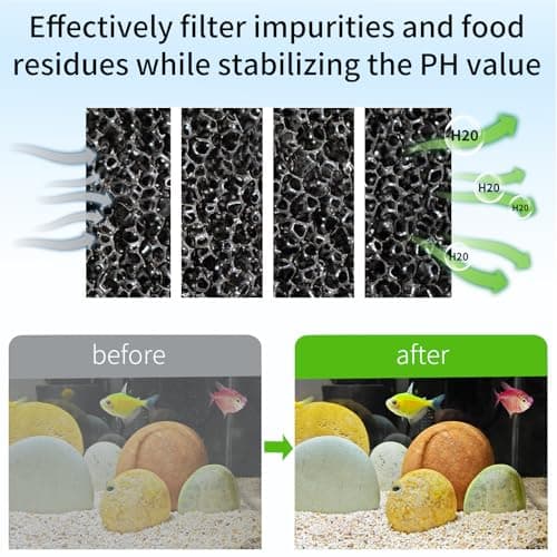 Electric Aquarium Vacuum Gravel Cleaner, 36W 6 in 1 Multifuction Automatic Fish Tank Gravel Cleaner Vacuum for Wash Sand & Water Changer