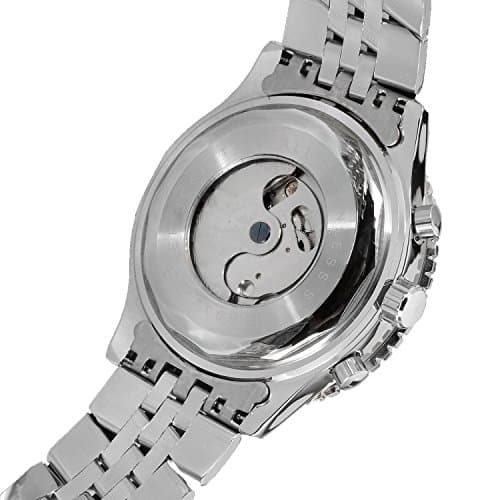 FORSINING Men's Self Winding Waterproof Automatic Stainless Steel Skeleton Tourbillon Calendar Wrist Watch