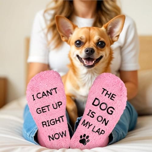 Dog Mom Gifts for Women Dogs Themed Gift for Dog Lovers Gifts for Women Gift for Dogs Owners Puppy Themed Basket - Drinking Cup Makeup Bag Candle Bracelets Keychain Socks
