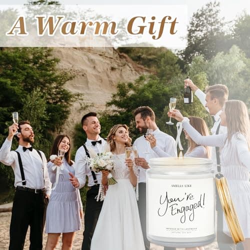 Engagement Gifts for Couples - Lavender Scented Candles, Gift for Newly Engaged Couples, Engagement Gifts for Her, Women, Best Engaged Gift