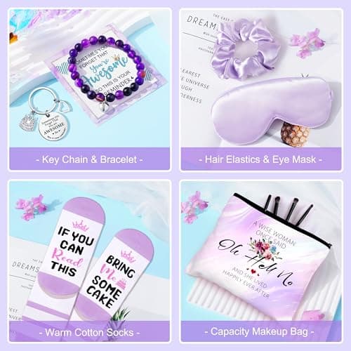 Birthday Gifts for Women Friendship, Gifts for Women Birthday Unique, Best Friend Birthday Gifts, Happy Birthday Gift Basket for Her, Friends, Coworkers, Wife, Mom, Daughter