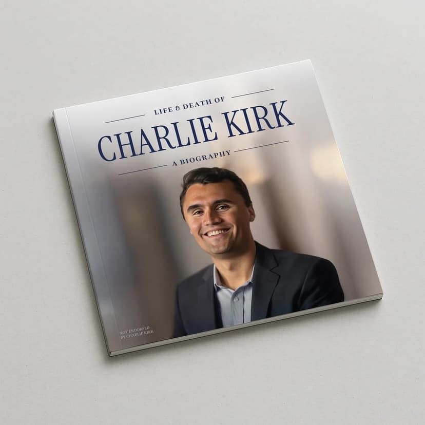 Generic Charlie Kirk Visual Biography – 30-Page Printed Collectible Photo Portfolio | Coffee-Table Keepsake with Captions & Dates (Not a Book/No ISBN)