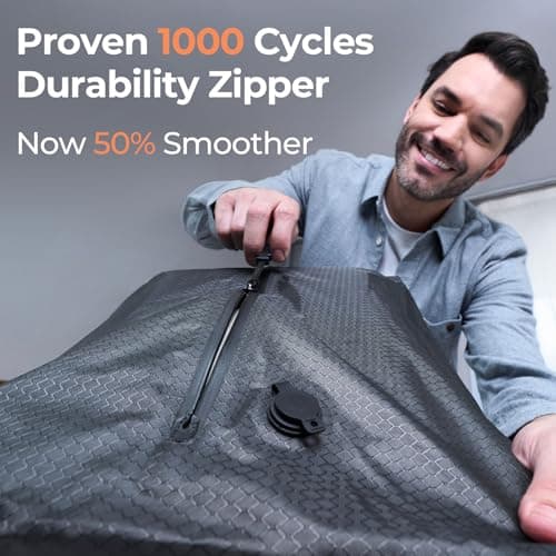 Classic Series Vacuum Bags for Travel Luggage with Wireless Pump, Compression Bags for Carry On Suitcases and Backpack, Vacuum Seal Packing cube for Cloth Packing (2PC + PUMP)