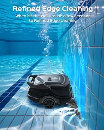 (2025 Upgraded) WYBOT A1 Pool Vacuum for Above Ground Pool, Automatic Cordless Robotic Pool Cleaner with 120 Mins, Double Filters, LED Indicator, 2.5H Charging, Ideal for Plat Pools
