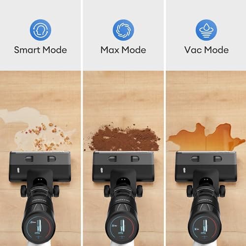 Ultenic Wet Dry Vacuum Cleaner, Cordless Vacuum Mop Combo with Self-Cleaning, 50min Runtime, Smart Mess Detection, Edge Cleaning, LED Display, 3-in-1 Floor Cleaner Machine for Hard Floor, AC1 Elite
