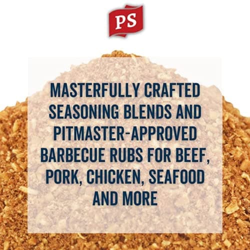 PS Seasoning Texas-Style Brisket Rodeo Rub- Dry BBQ Rubs and Spices for Grilling, Smoking, Roasting- Smoky Texas Flavor, BBQ Seasoning Spice Blend for Beef Brisket, Steak, Pulled Pork, Chicken, 24.6oz
