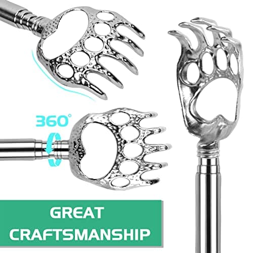 HOFASON 6 Pack Back Scratcher Fathers Day Dad Gifts, White Elephant Gifts for Adults, Stocking Stuffers for Men Women Teens, Prizes for Adults, Extendable Bulk Back Massager for Thanksgiving Birthday