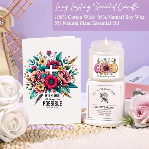 Christian Gifts for Women, Religious Faith Based Present, Best Friend Sister Mom Birthday Friendship Gifts for Women, Christmas Mothers Day Easter Thanksgiving Ideas Present