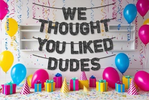 Pre-Strung Funny Bachelor Party Banner - Bachelor Party Decorations/Accessories/Gifts/Favors,Black Glitter