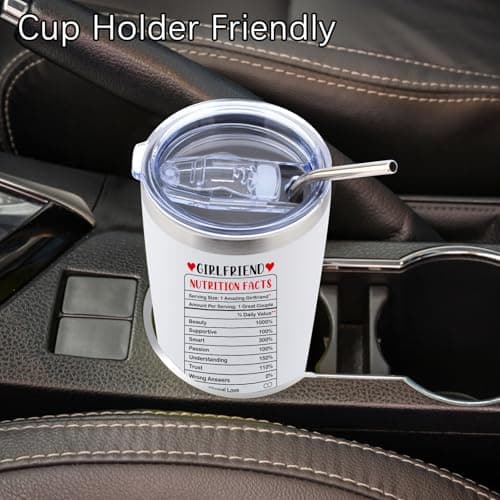 Gifts for Girlfriend Women Her, Girlfriend's Birthday Gifts, 1 Year Gift for GF Anniversary, Best Girlfriend Ever Tumbler Gift Set, Coolest I Love You Couple Presents, I Love My GF Cute Present