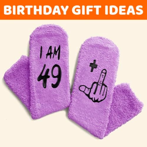 HAPPYPOP 50th Birthday Gifts Ideas - Socks for Turning 50 Year Old Friends Him Her Women Man