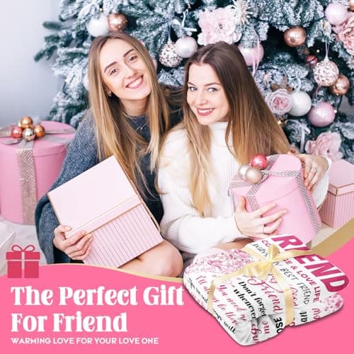 Best Friend Bestie Gifts for Women - Best Friend Birthday Gifts - Friendship Presents for Women - Long Distance BFF Presents - BFF Christmas Mothers Day Valentines Day Blanket 50"X60"