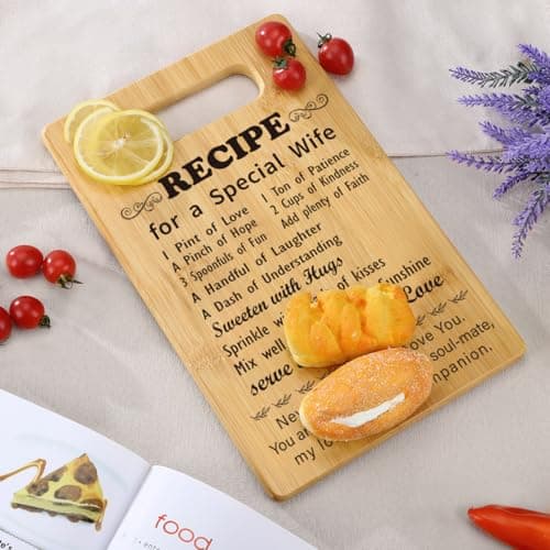 Wife Gifts from Husband, Love Gifts for Wife, Wife Birthday Gift Ideas, Mothers Day Romantic Gifts for Wife to My Wife Gifts, Gifts for Wife Who Has Everything Wife Cutting Board