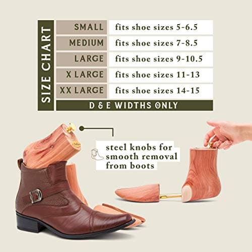 Stratton Boss Cedar Boot Tree For Men | Aromatic Red Cedar | Great Gift For Men!