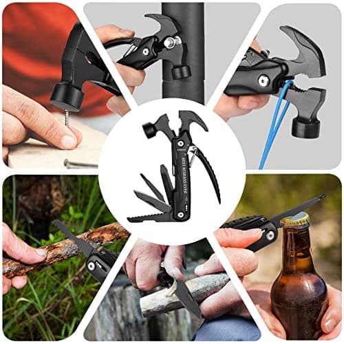 Gifts for Husband from Wife-Best Anniversary Basket Gifts for Men who has everything Fathers Day Funny Birthday Gift Ideas for Him Christmas Unique Romantic Presents Sets, All in One Hammer Multitool