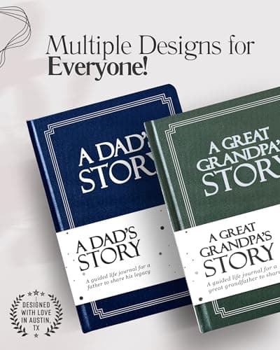 Grandpa's Life Story Journal (Hardcover): A Meaningful Keepsake for Grandpa to Share His Journey & Memories, Book Includes 250+ Prompt Questions, Sentimental Gift for Father's Day, Birthday, Christmas